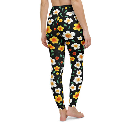 Yoga Leggings - Sunlit Blossoms