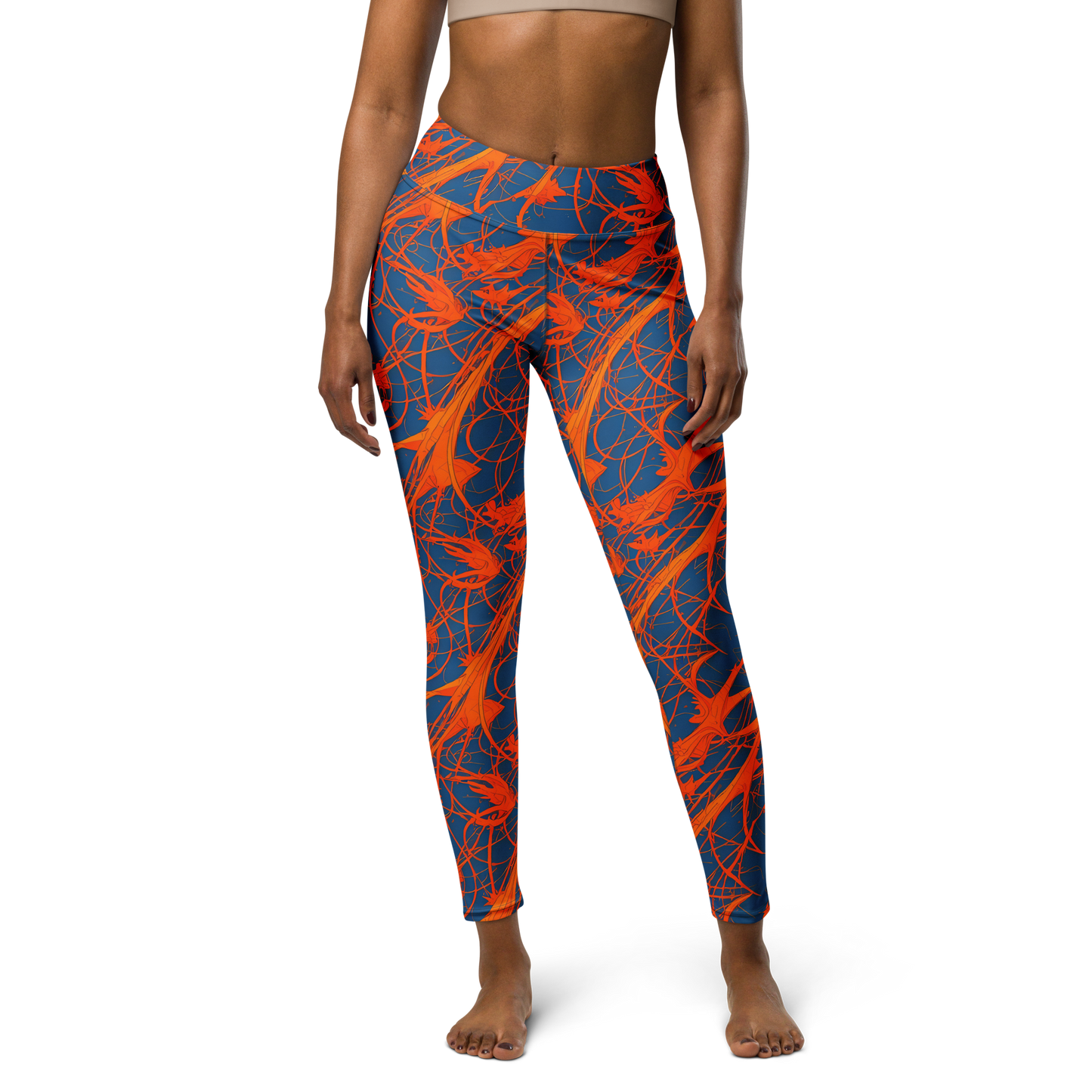 Yoga Leggings - Nautical Ember