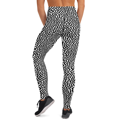 Yoga Leggings - Static Swirl