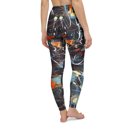 Yoga Leggings - Neo-Splash Labyrinth
