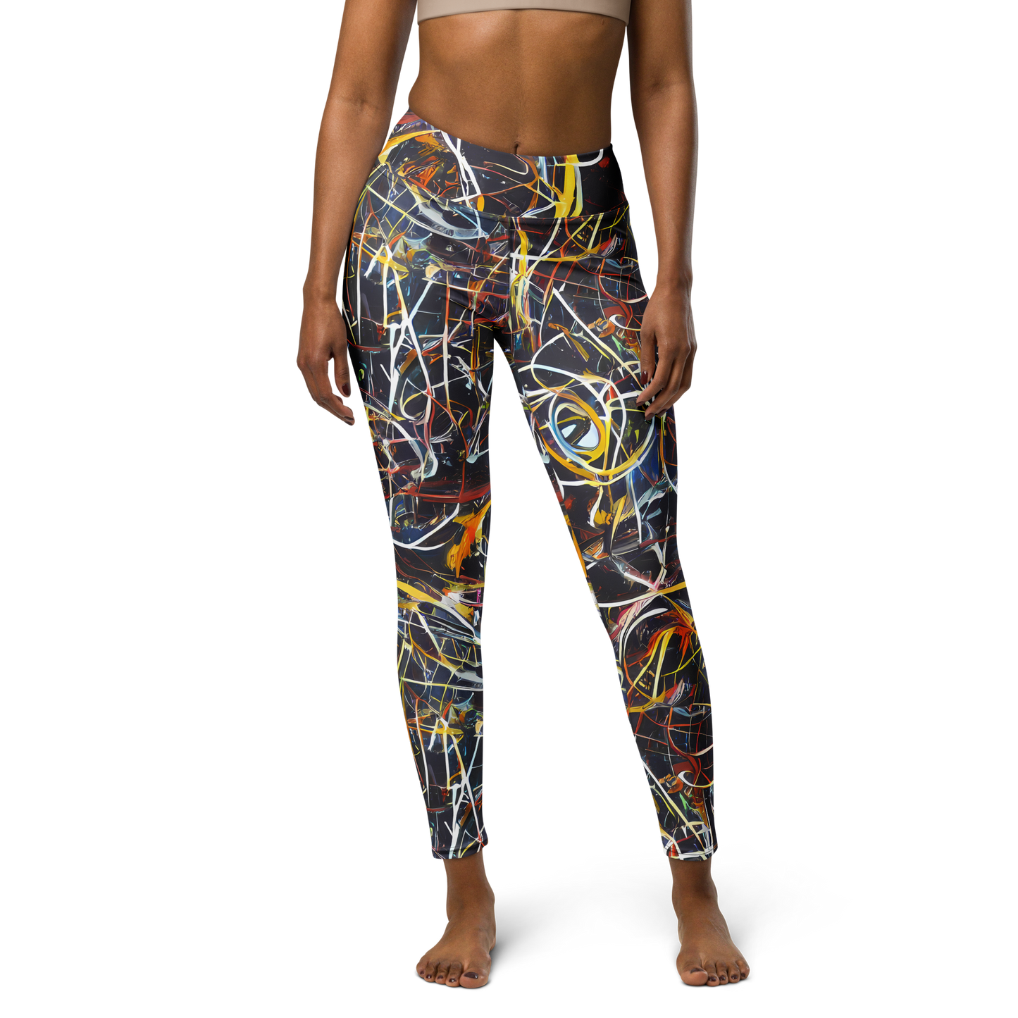 Yoga Leggings - Brown Surge