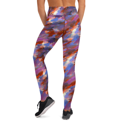 Yoga Leggings - Celestial Brushstroke