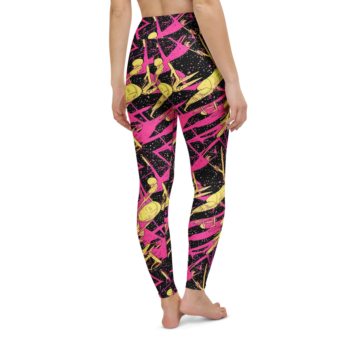 Yoga Leggings - Galaxy Graffiti