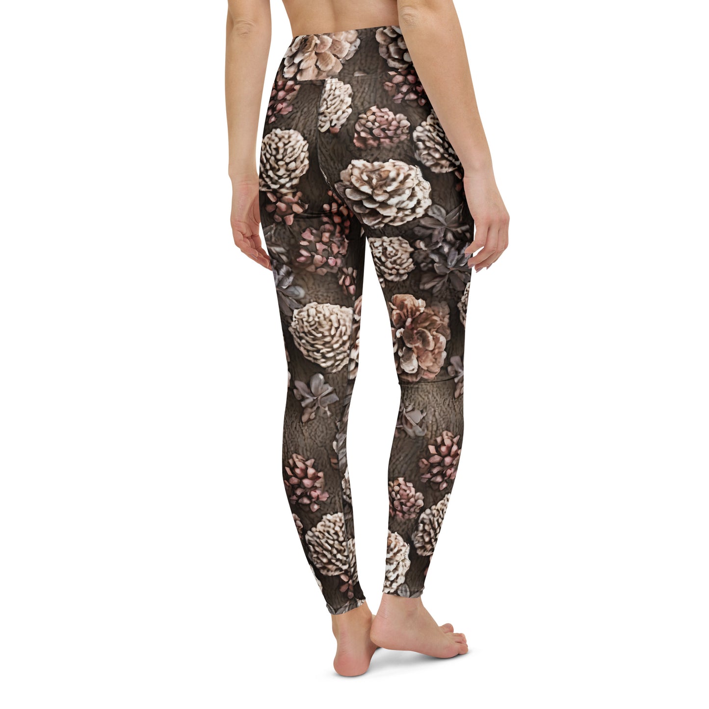 Yoga Leggings - Pine Cone Reverie