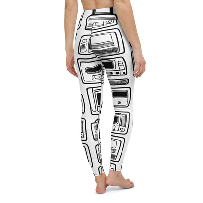 Yoga Leggings - Techno Echo