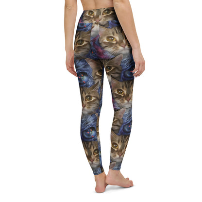 Yoga Leggings - Feline Fantasy