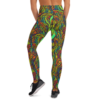 Yoga Leggings - Cosmic Garden