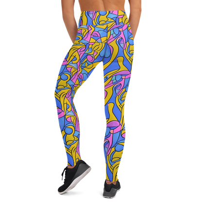 Yoga Leggings - Cosmic Curves