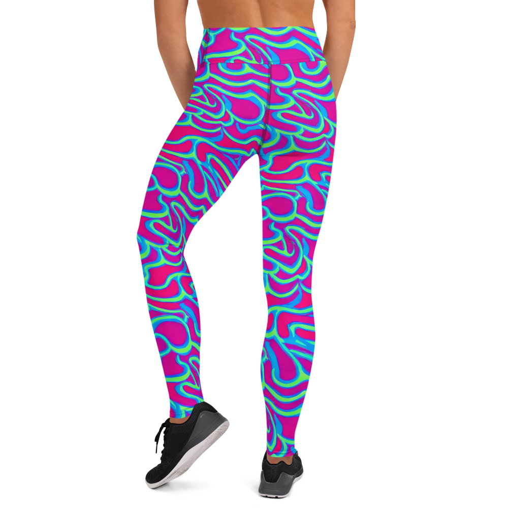 Yoga Leggings - Aquatic Ember