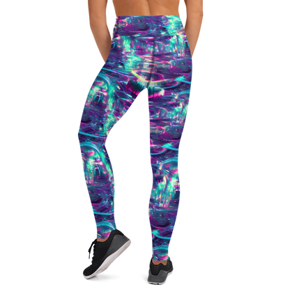 Yoga Leggings - Synthwave Surge