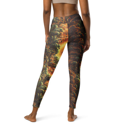 Yoga Leggings - Volcanic Cascade