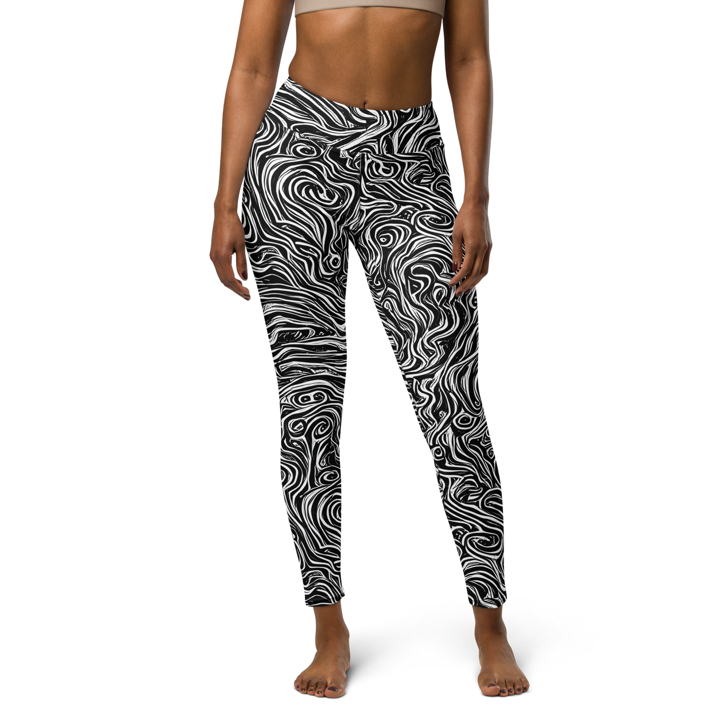 Yoga Leggings - Inky Whispers