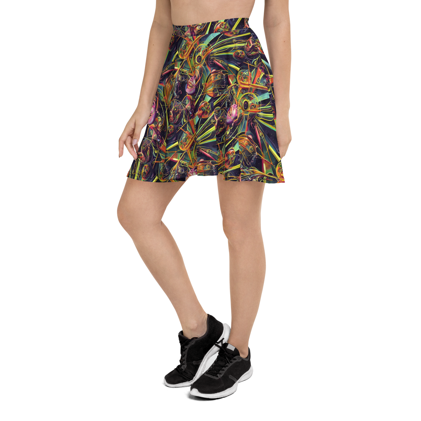 Skater Skirt - Psychedelic Deep Space