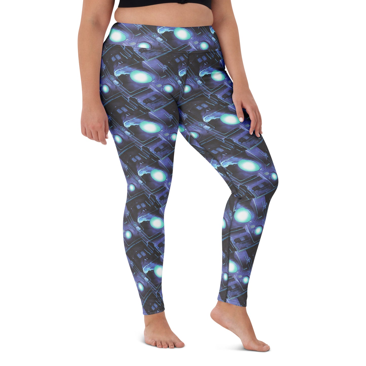 Yoga Leggings - Galactic Circuit