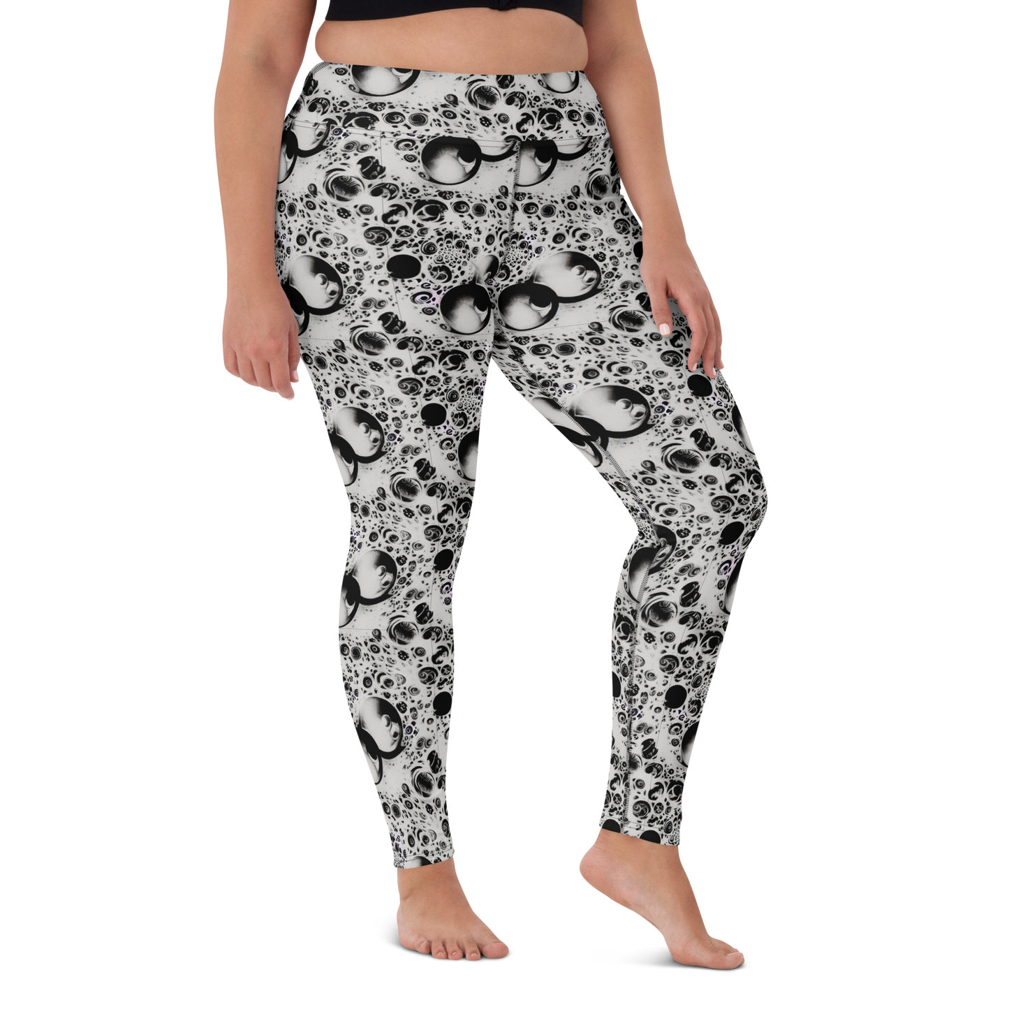 Yoga Leggings - Crater Swirl