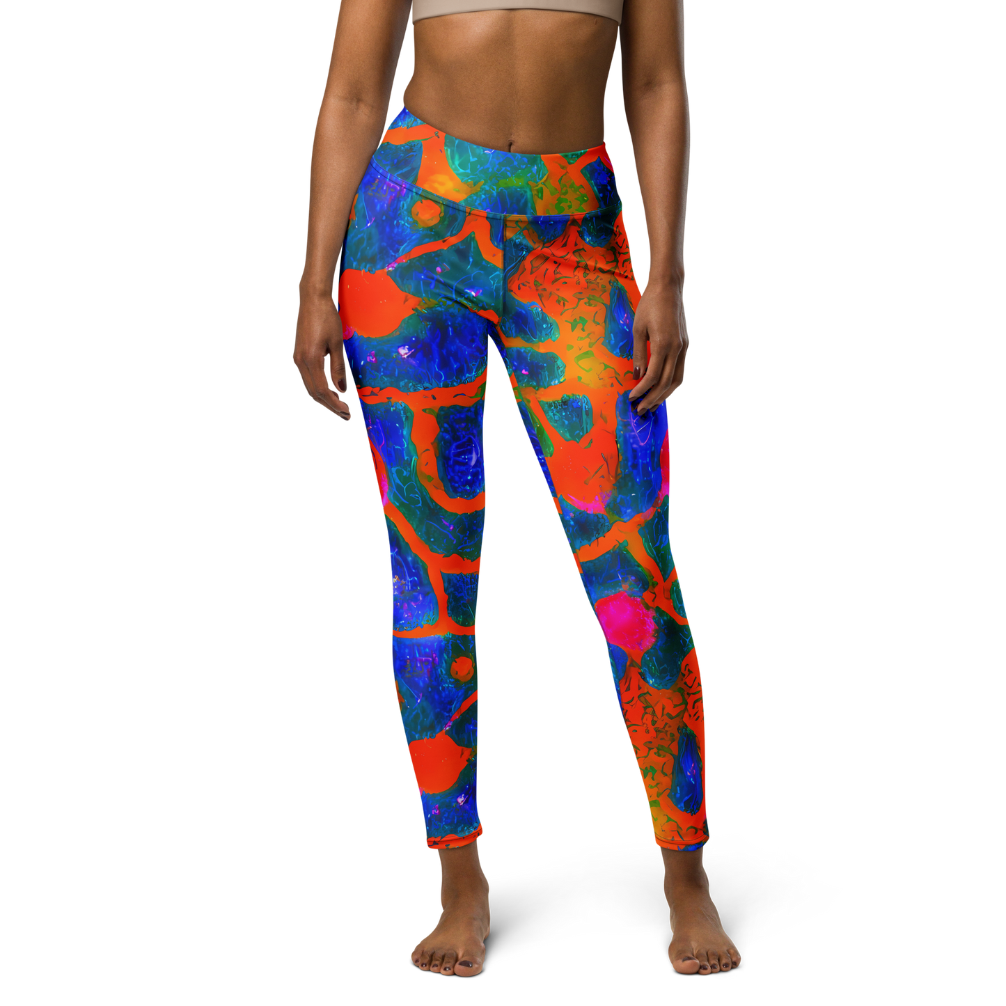 Yoga Leggings - Vibrant Mosaic