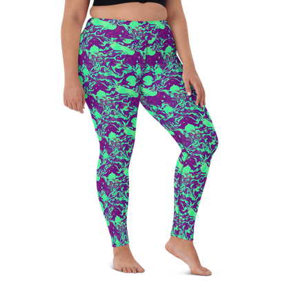 Yoga Leggings - Alien Ripples