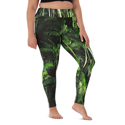 Yoga Leggings - Emerald Canopy