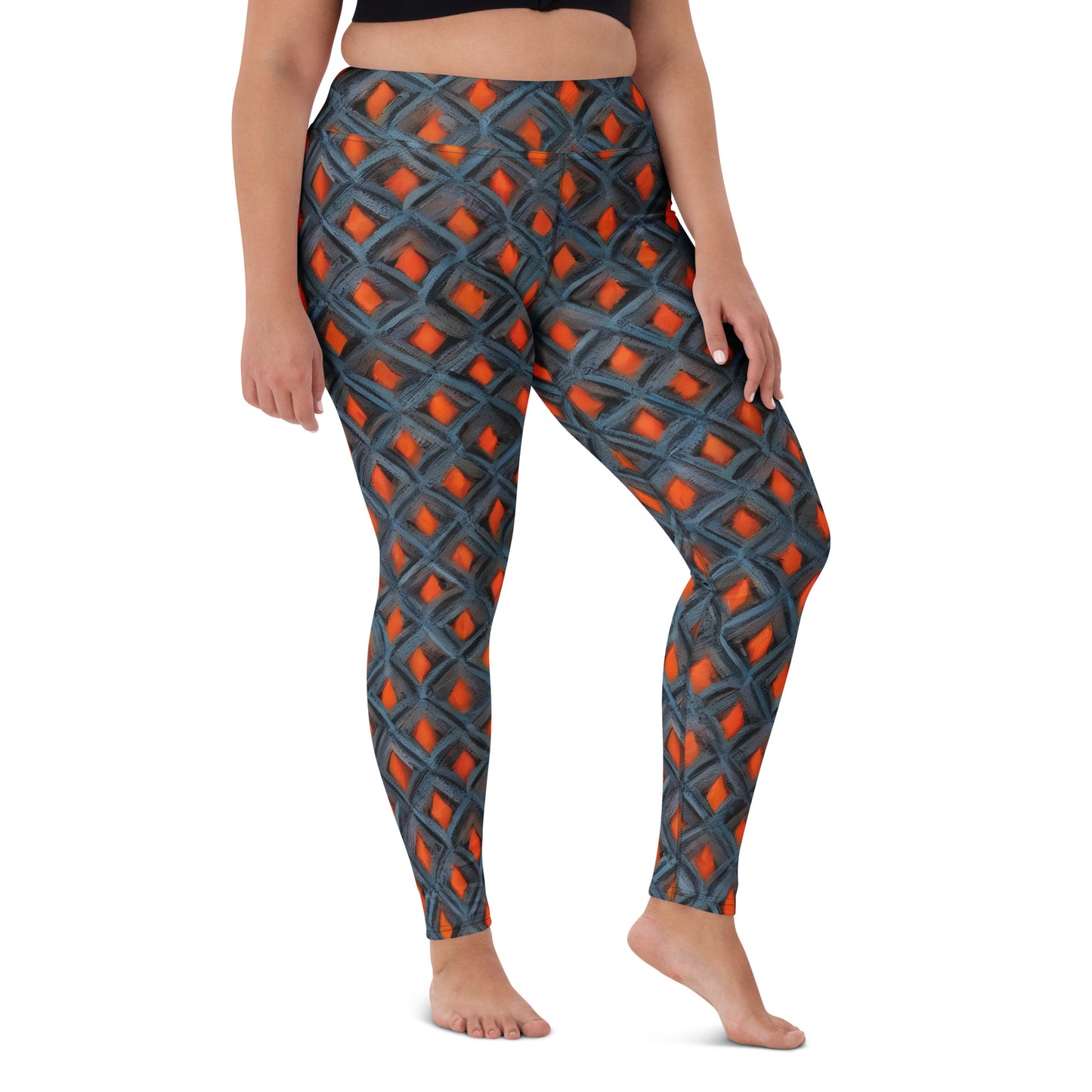 Yoga Leggings - Ember Entwined