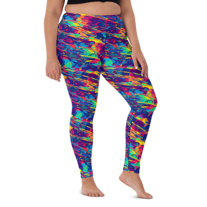 Yoga Leggings - Spectrum Streaks