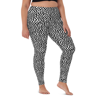 Yoga Leggings - Static Swirl