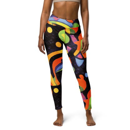 Yoga Leggings - Neon Symphony