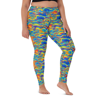 Yoga Leggings - Chroma Ripple