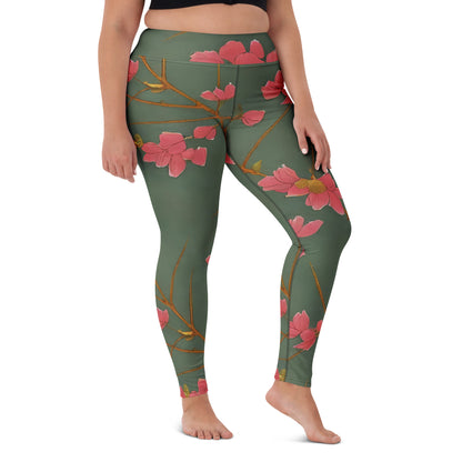 Yoga Leggings - Petal Symphony