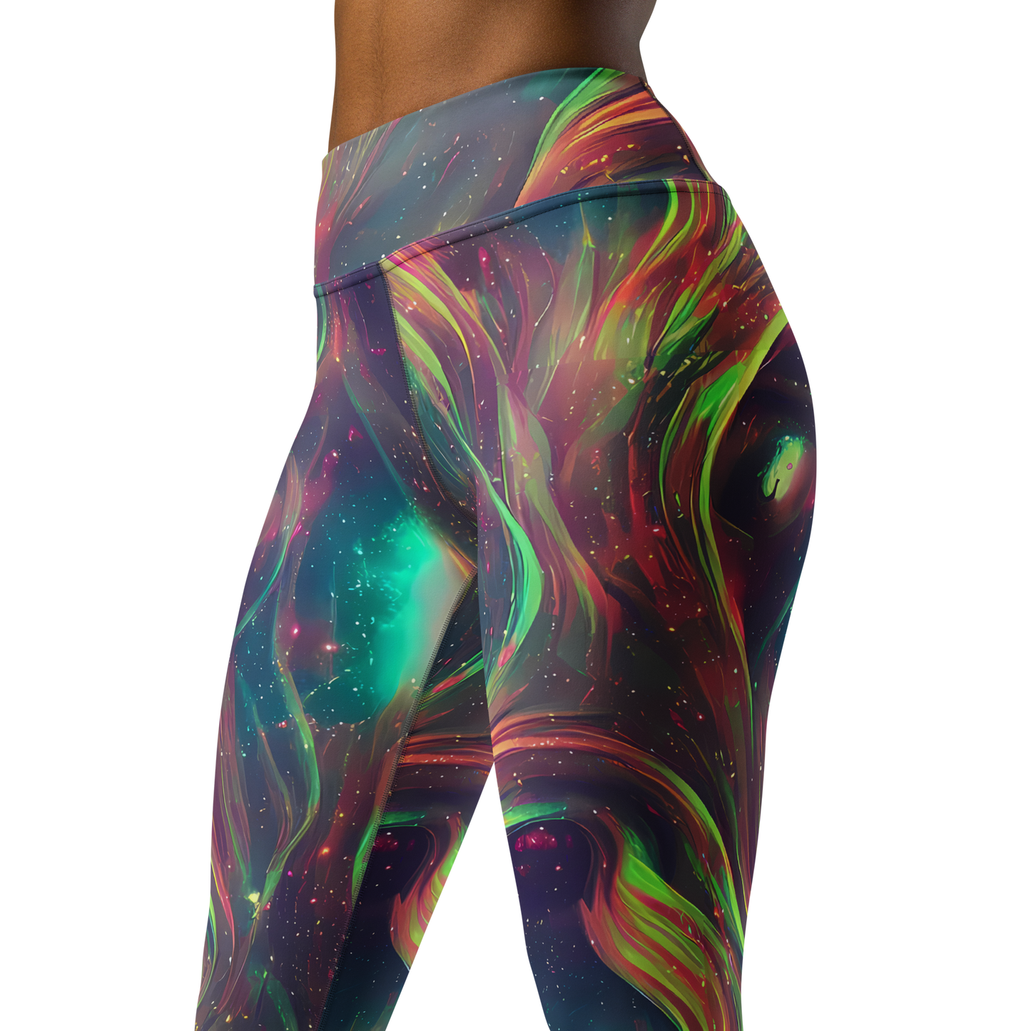 Yoga Leggings - Temple Wave