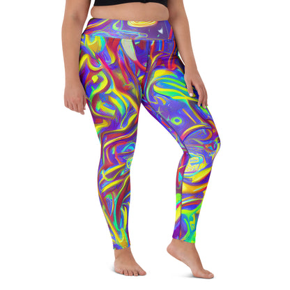 Yoga Leggings - Daliesque Drift