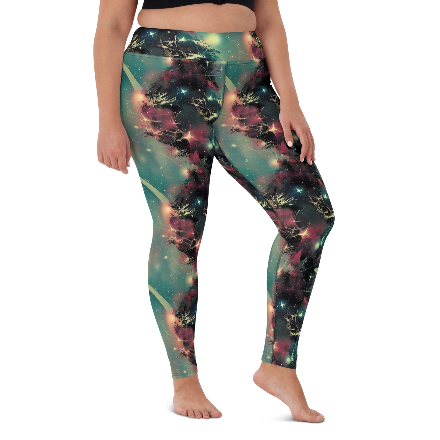 Yoga Leggings - Galactic Serpent