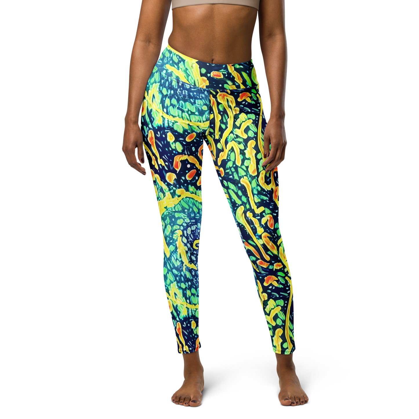 Yoga Leggings - Vortex Glow