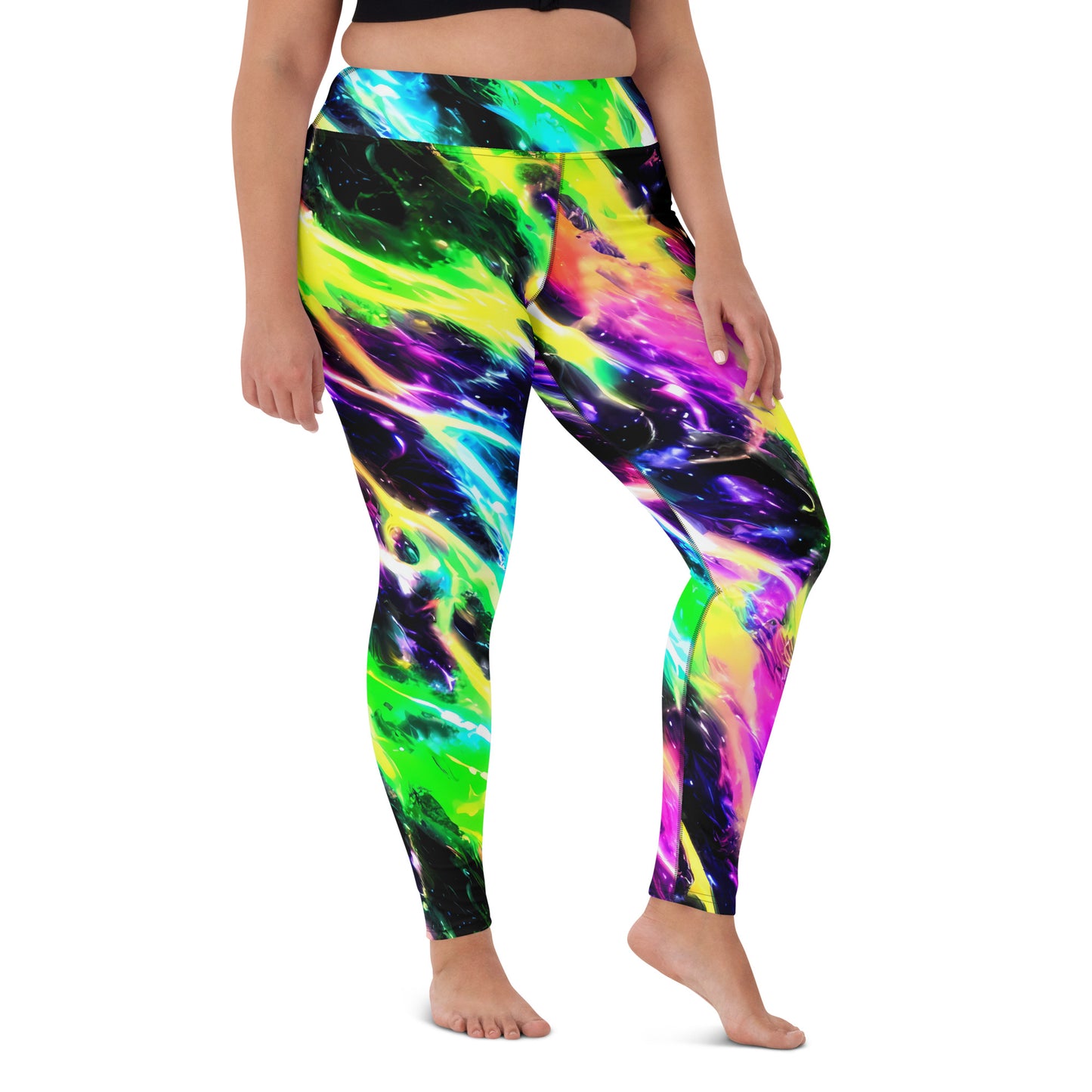 Yoga Leggings - Chromatic Surge