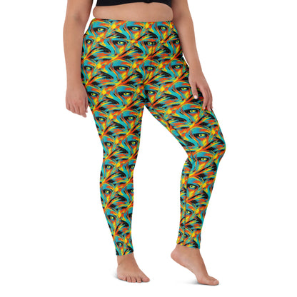 Yoga Leggings - Solar Swoosh
