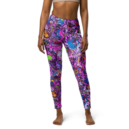 Yoga Leggings - Chromatic Frenzy