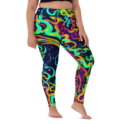 Yoga Leggings - Cheston Swirl