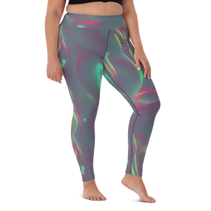 Yoga Leggings - Neon Whisper