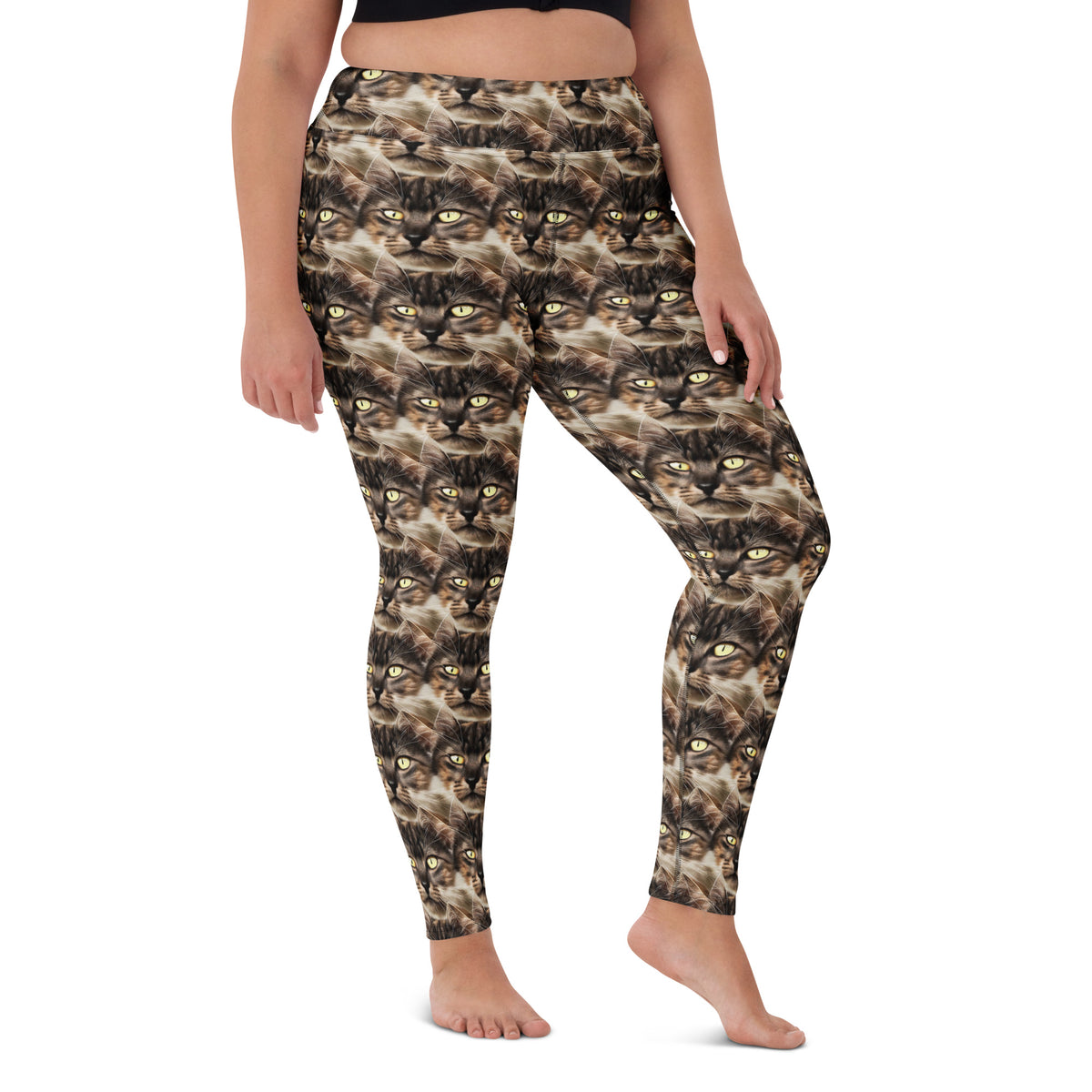 Yoga Leggings - Feline Reverie