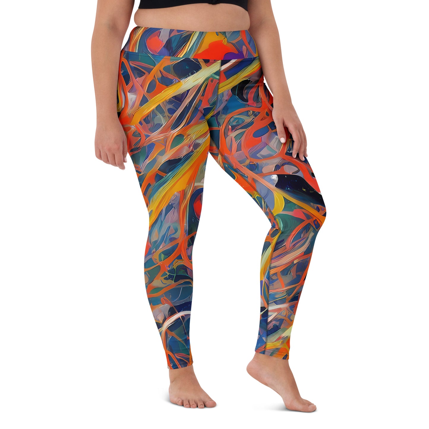 Yoga Leggings - Vivid Tangle