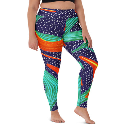 Yoga Leggings - Jungle Zephyr