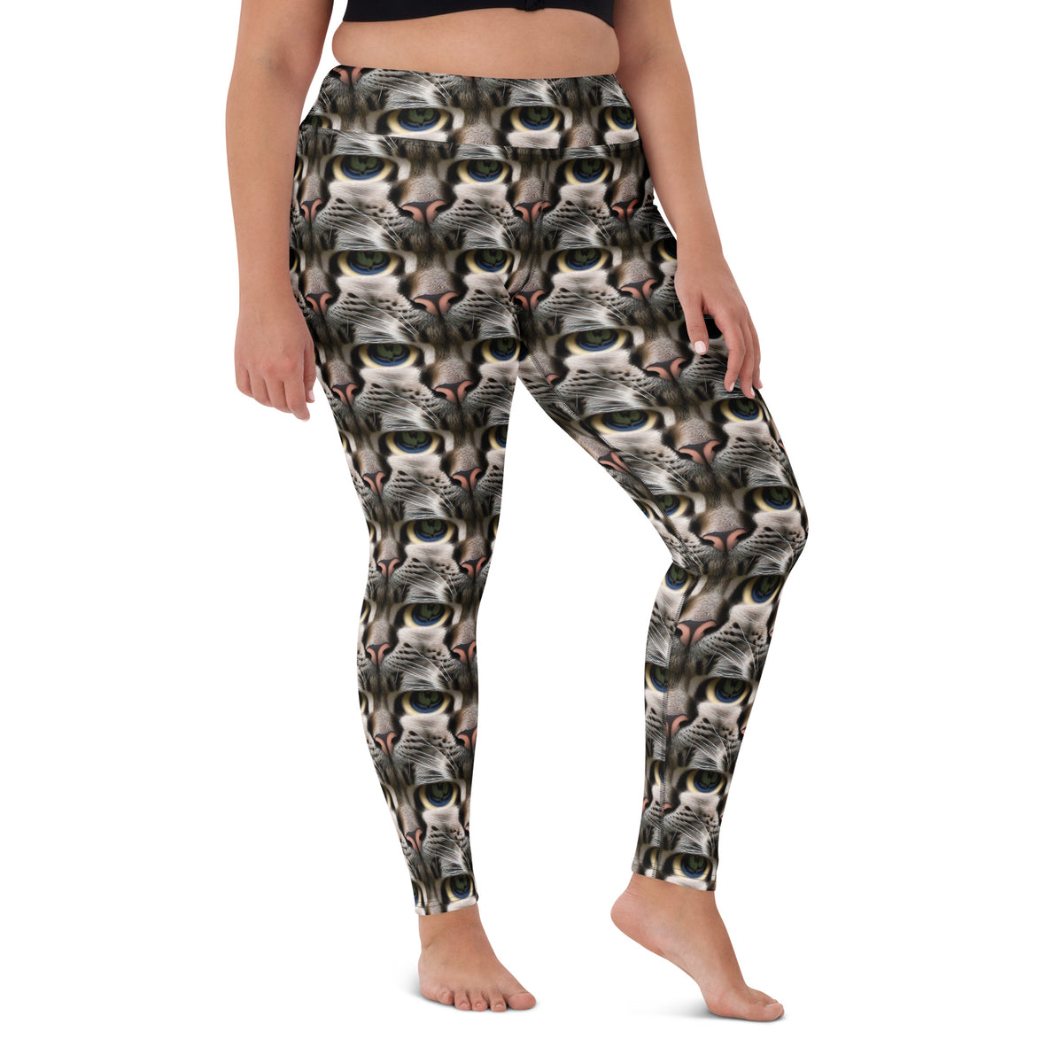 Yoga Leggings - Feline Mirage