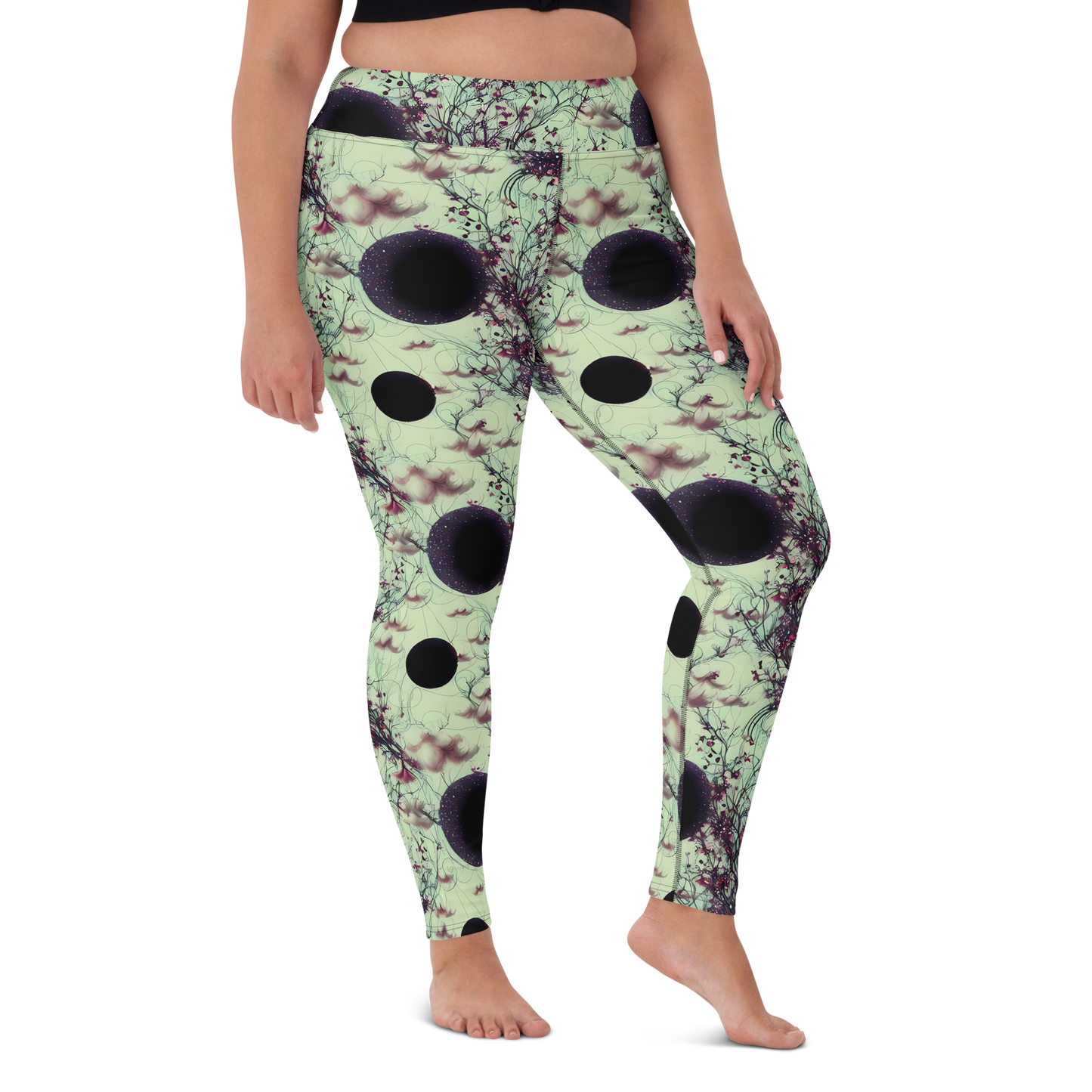 Yoga Leggings - Celestial Bloom