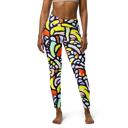 Yoga Leggings - Cubist Carousel