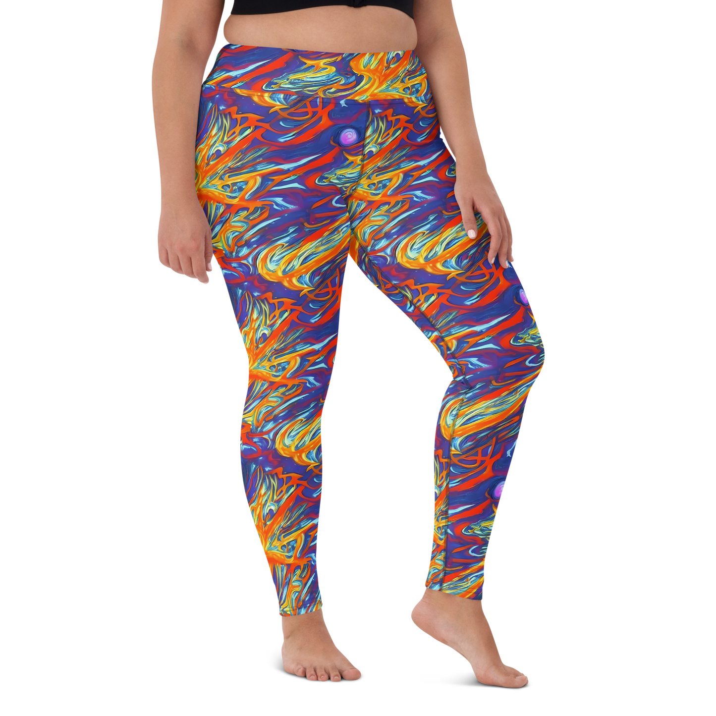 Yoga Leggings - Galactic Ember