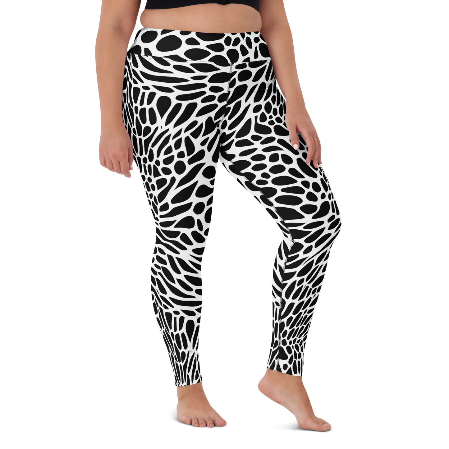 Yoga Leggings - Monochrome Mystique