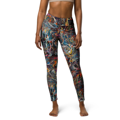 Yoga Leggings - Chromatic Entanglement