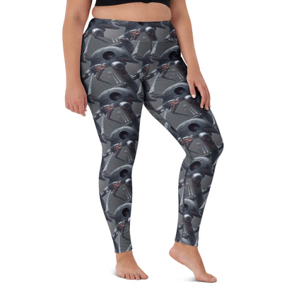 Yoga Leggings - Abstract, Psychedelic, Sharp Focus, Dain Yoon, Cornelis Pietersz Bega