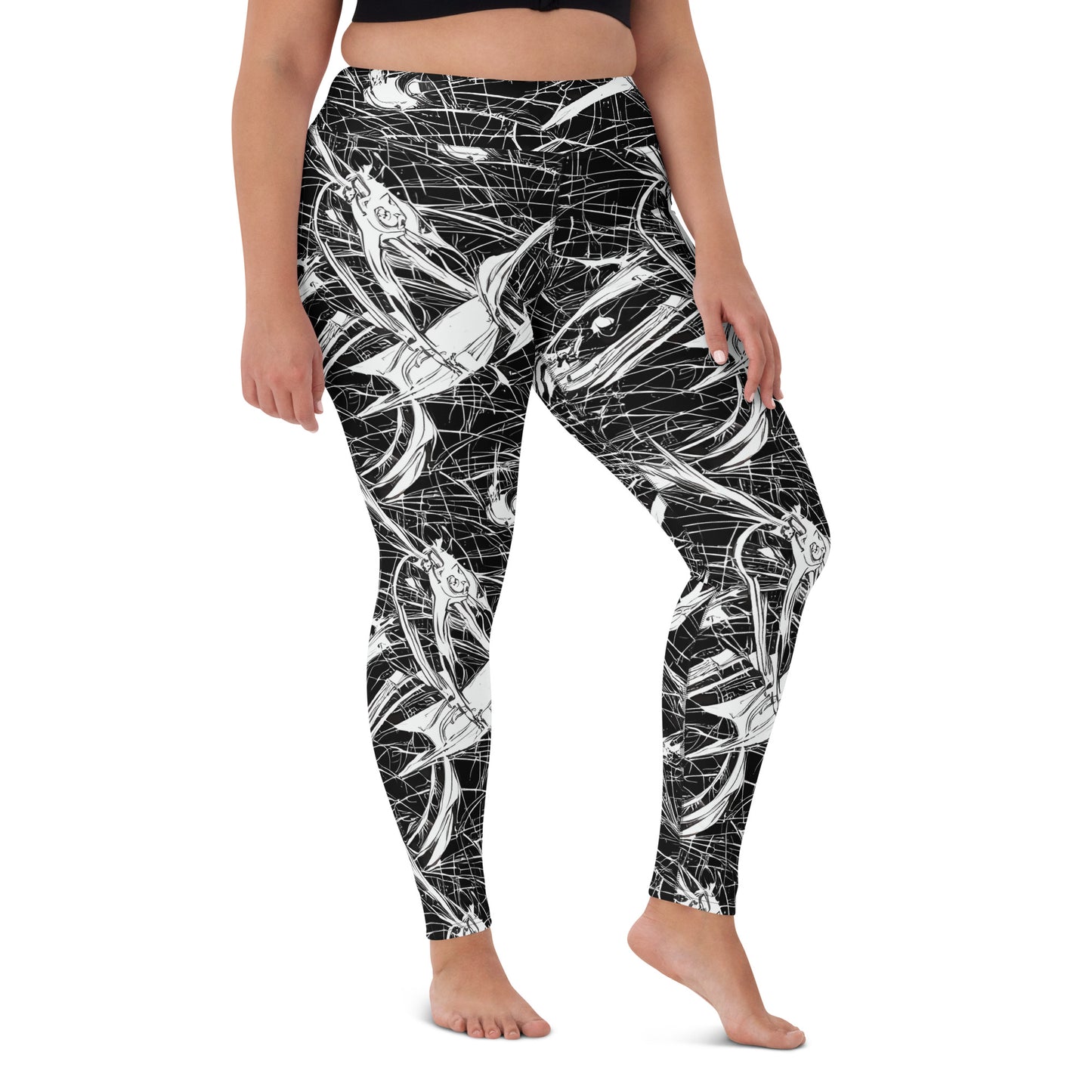 Yoga Leggings - Stormy Serenity