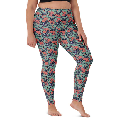 Yoga Leggings - Cosmic Coral