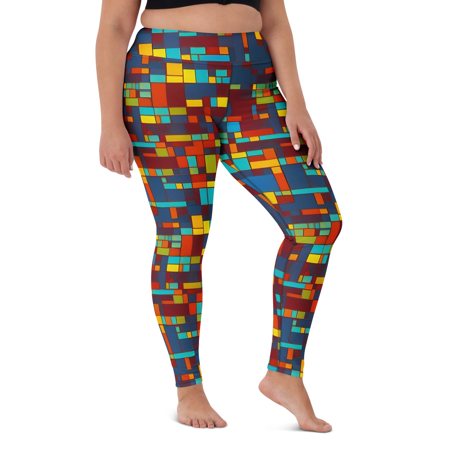 Yoga Leggings - Astral Grid